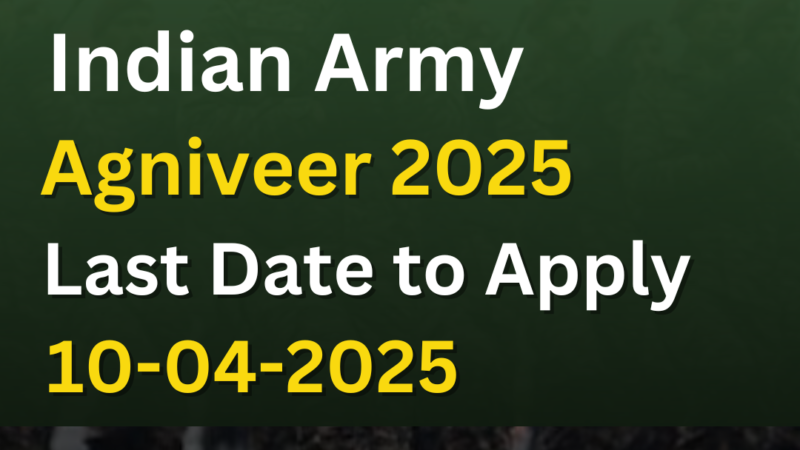 Indian Army Agniveer Recruitment 2025