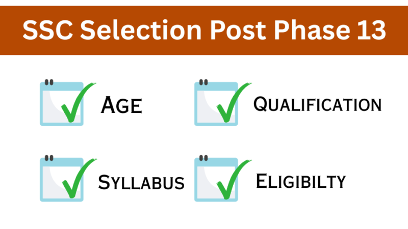 SSC Selection Post Phase 13 Examination 2025